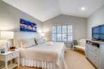 Main level master bedroom with king at Nantucket West